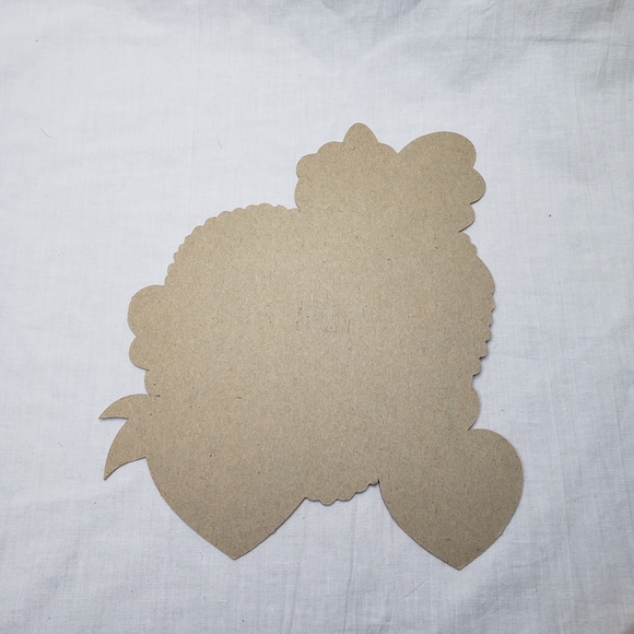 Two Vintage Red and Pink Cherub Hearts Die-Cut Illustrations Valentine's Day - Picture 5 of 5